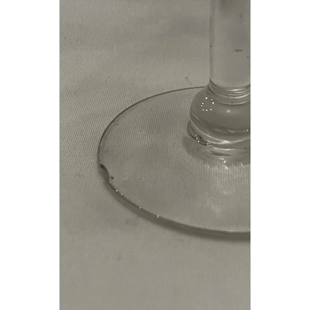 VTG 2 Seamless Elongated Stem Tulip Hand Blown Wine Glasses Cordials Liqueurs